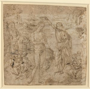 キリストのバプテスマ 作： Pietro Perugino