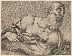 聖ジェローム 作： Pietro Rotari after Antonio Balestra