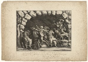 プルートが冥界に入る 作： Pietro Sante Bartoli