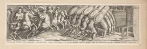 攻撃中の兵士 コンスタンティヌス帝の歴史（シリーズタイトル） 作： Pietro Sante Bartoli