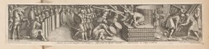 兵隊がキャンプを張る Constantinus, cum exercitu, ante Urbem Castra metatur (オブジェクトのタイトル) コンスタンティヌス帝の歴史（シリーズタイトル） 作： Pietro Sante Bartoli