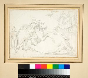 ミトラ教の風景（鉛筆 作： Pietro Santi Bartoli