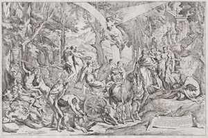 パルナッソスの絵画の勝利 作： Pietro Testa