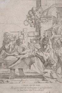 内臓を取り除いてひれ伏した聖エラスムスの殉教。 1630年。