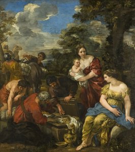 偶像を求めるラバン（帆布に油彩） 作： Pietro da Cortona