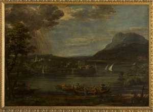 サン・ピエトロの呼び声のある風景 作： Pietro da Cortona