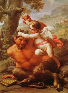 キューピッドとパン 作： Pietro da Cortona