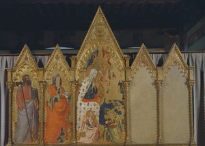 聖母の戴冠式」ポリプティック 作： Pietro da Miniato