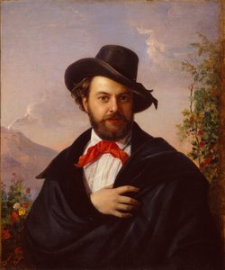 自画像、1851年 作： Pimen Nikitich Orlov