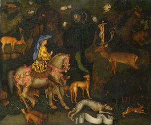 聖ユースタスのビジョン 作： Antonio Pisanello