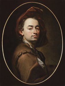 自画像 - 自画像 - ペトル・ブランドル（Peter Johannes ou Jan Petr Brandl）（1668-1735）。油彩・キャンバス、1698年頃、プラハのナショナル・ギャラリー。
