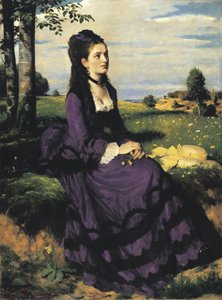 バイオレットの女性 作： Pál Szinyei Merse