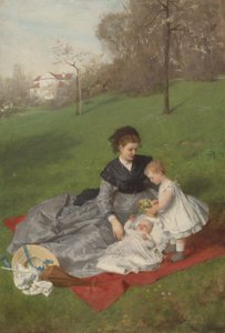母と子 作： Pál Szinyei Merse