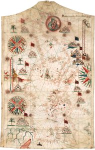黒海の一部を含む地中海の海図