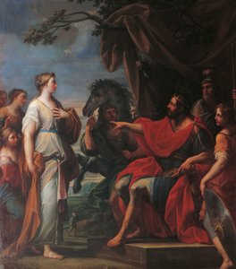 ポルセナの前のクレリア、プラシド・コスタンツィ（1702-1759）作、キャンバスに油彩