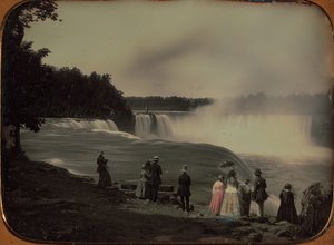 ナイアガラの滝、カリフォルニア州。 1850年。 作： Platt D. Babbitt