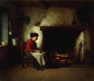 囲炉裏、1881年 作： Platt Powell Ryder