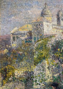 4月のリグーリアの朝、またはアルバロのオリーブ 作： Plinio Nomellini