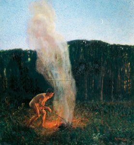 煙の柱 作： Plinio Nomellini
