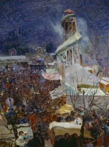 ピエトラサンタのフェア 作： Plinio Nomellini