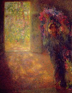 ブロッサムハウス、1910年頃（キャンバスに油彩） 作： Plinio Nomellini
