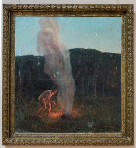煙の柱 作： Plinio Nomellini