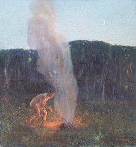 煙の柱 作： Plinio Nomellini