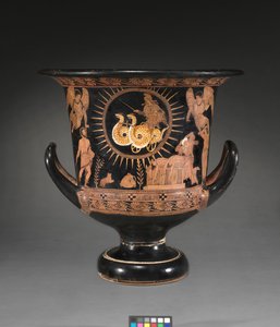 Lucanian Calyx-Krater、紀元前400年頃 作： Policoro Painter