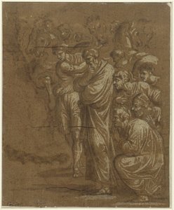 王たちの崇拝 作： Polidoro da Caravaggio (possibly)