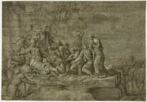 羊飼いの礼拝 作： Polidoro da Caravaggio