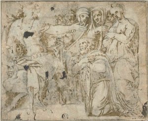 アレクサンダー以前のダリウスの家族 作： Polidoro da Caravaggio