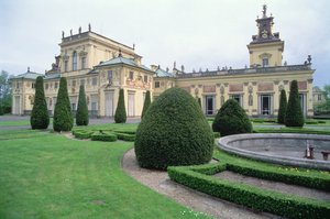 宮殿と庭園の外観 作： Polish School