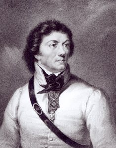 ウィリアムホール（1807-71）、1840年頃に彫刻されたタデウスコシチュシュコの肖像 作： Polish School