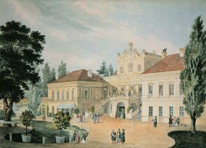 Pulawy宮殿、1842年（紙にトイレ） 作： Polish School