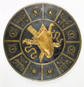ジョン・ソビエスキー3世（1629-96）を讃える盾（ブロンズ 作： Polish School