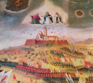 1655年のジャスナゴーラ修道院のスウェーデンの包囲 作： Polish School