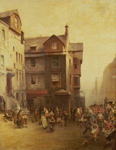 ジョンノックスハウス、ハイストリート、エジンバラ、1885 作： Pollok Sinclair Nisbet