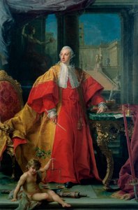 アボンディオ・レッツォーニコの肖像 作： Pompeo Batoni