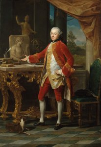 若い男の肖像、ca。 1760-65。 作： Pompeo Batoni