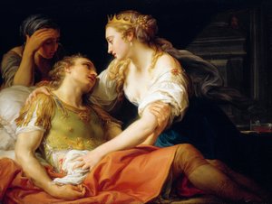 マーク・アントニーの死 作： Pompeo Girolamo Batoni