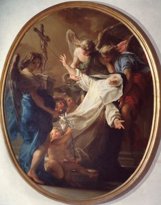 シエナの聖カタリナのエクスタシー（絵画 作： Pompeo Girolamo Batoni