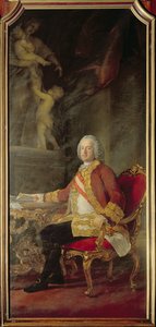 フランシスI神聖ローマ皇帝（1708-65）皇后マリアテレジアオーストリア（1717-80）の夫 作： Pompeo Girolamo Batoni