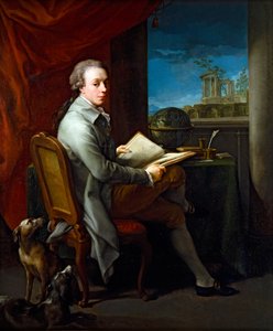 肖像画のペア、紳士（キャンバス） 作： Pompeo Girolamo Batoni