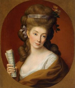 "Portrait de la noble polonaise Izabela Lubomirska" (Princess Izabela Elzbieta Potocka, nee Lubomirska (1736-1816)) Peinture de Pompeo Batoni (1708-1787) - 1780 - 油彩・キャンバス Dim 65,3x54,1 cm Private Collection 作： Pompeo Girolamo Batoni