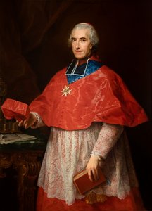 ジャン＝フランソワ・ジョセフ・ド・ロシュシュアール枢機卿の肖像 作： Pompeo Girolamo Batoni