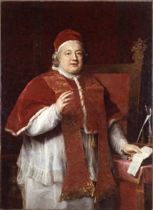 教皇クレメントXIII 1693-1769、1760の肖像。 作： Pompeo Girolamo Batoni