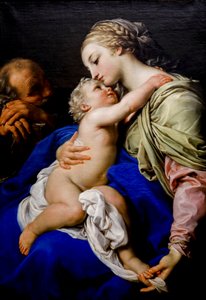 聖家族。 18世紀（キャンバスに油彩） 作： Pompeo Girolamo Batoni
