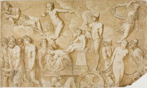 愛の勝利 (アンティークのレリーフの後) 作： Pompeo Girolamo Batoni