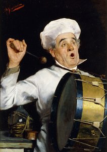 夕食を求めて、 作： Pompeo Massani