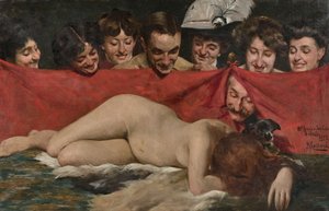 のぞき見ショー、1912年の盗撮。 作： Pompeo Massani